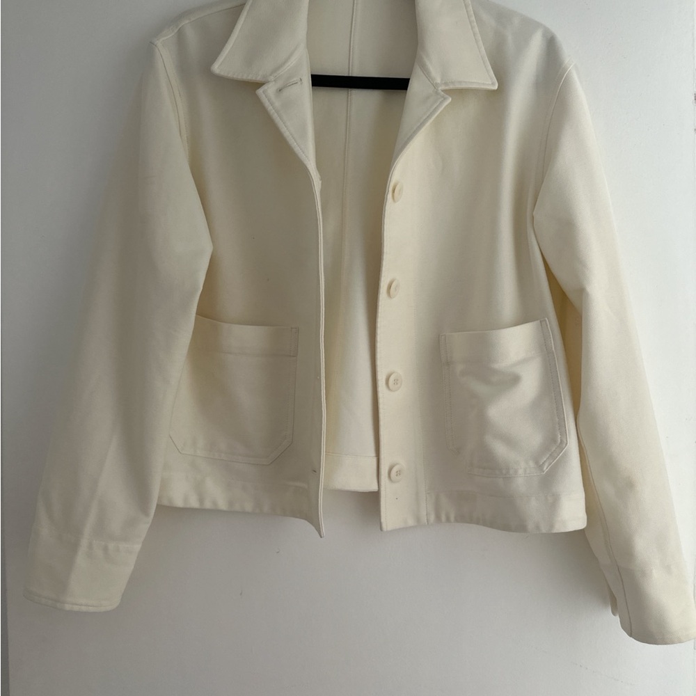 Uniqlo Cream Button-Front Women's Jacket
